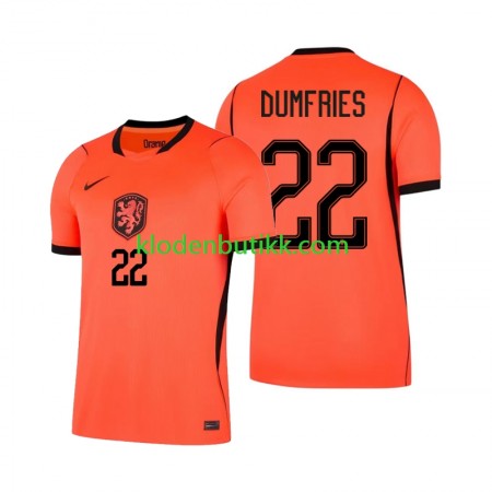 Nederland Denzel Dumfries 22 World Cup Hjemme Fotballdrakt 2026 Kortermet